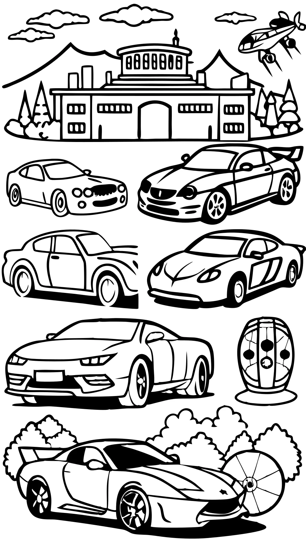 coloriages de voiture gratuits